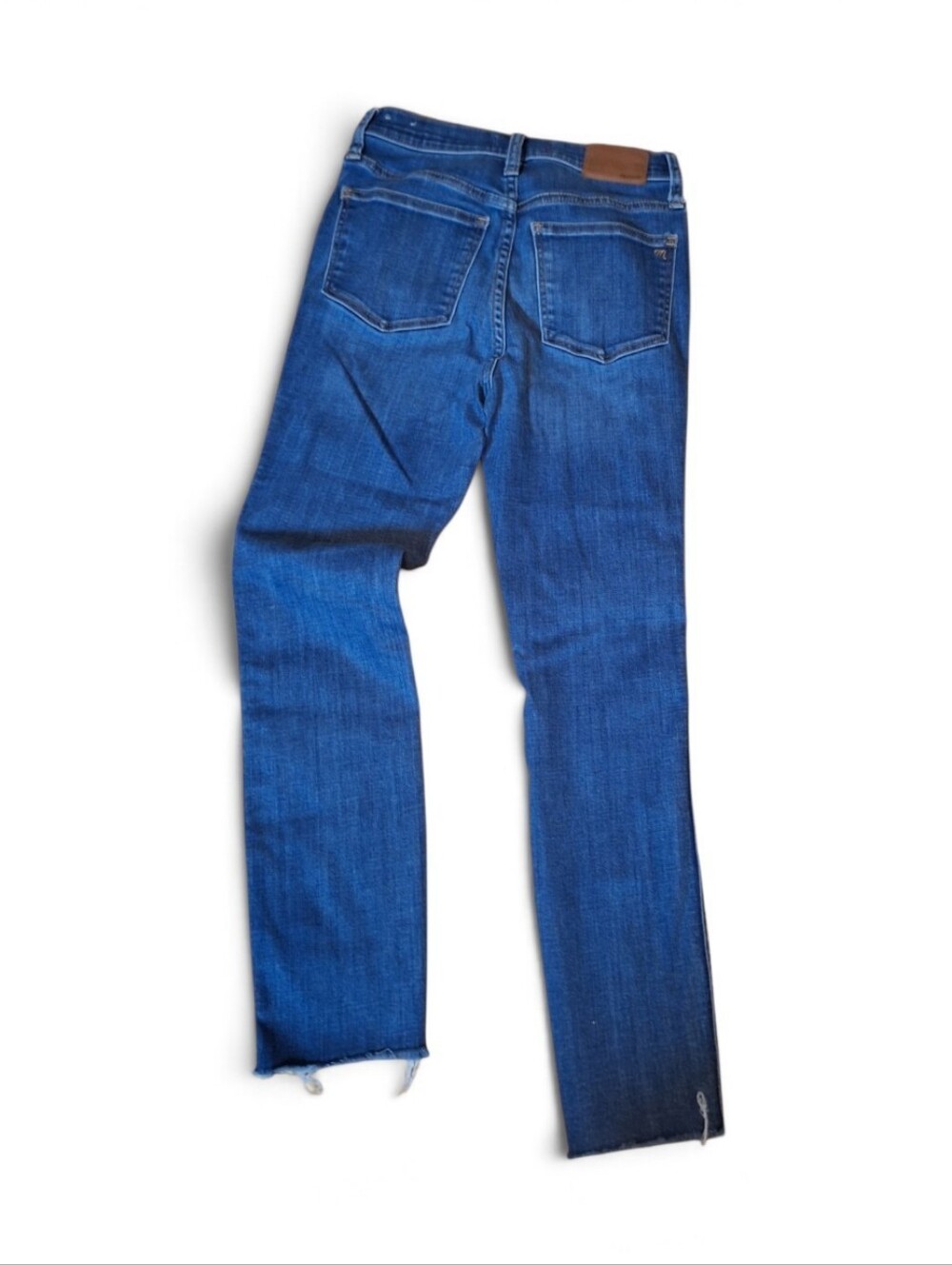 Madewell 10" High Rise Skinny Crop Jeans Ladies 24 Exposed Button 2019 DATE